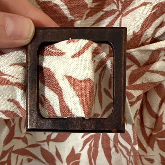 Monteau Los Angeles Belted Tank Top 30% Linen Size Medium - Picture 7 of 9